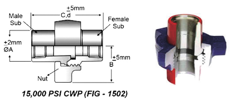 Hammer Union Fig 1502 Structure